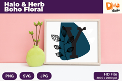 Halo &amp; Herb Boho Floral Monogram Product Image 1