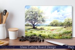 Glass Cutting Board Design | Countryside PNG Product Image 1