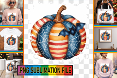 RADIANT TSHIRT Sublimation PNG, Pumpkin Watercolor Product Image 1