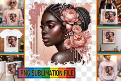 Unique TSHIRT Art Ideas PNG, Afro Girl Product Image 1