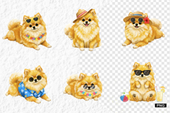 Summer Cute Dog Clipart - Summer Animals PNG Product Image 1