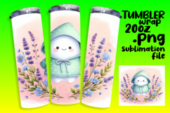 Customizable 20oz Tumbler File , Cute Ghost Product Image 1