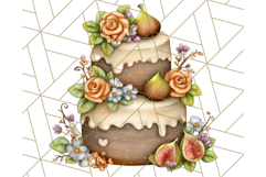 Fall Cake Clipart PNG, Autumn Cakes With Pumpkins Product Image 3