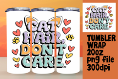 LIVELY 20oz Tumbler Wrap Design , Cat Quote Product Image 1