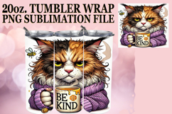 BREATHTAKING SUNSETS 20oz TUMBLER WRAP, Grumpy Cat Product Image 1