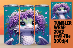 Unique 20oz Sublimation Design , Dragon Product Image 1