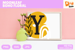 Moonleaf Boho Floral Monogram Product Image 1