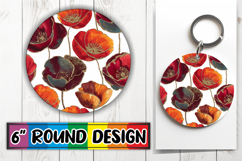 Bright Moments Round Ornaments, Flower Pattern Product Image 1