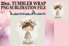 Boho Beauty on Tumblers: Kids Sublimation Art Product Image 1