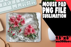 3D Flower in Hole Mouse Pad For Sublimation PNG Product Image 1