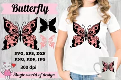 Butterfly beautiful and high quality detail for paper craft Product Image 1