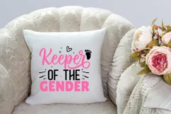 Keeper of the gender SVG Design, Pregnancy SVG De Product Image 3