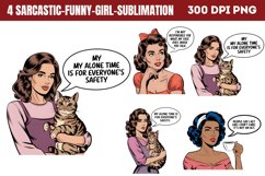 Sarcastic Funny Girl Sublimation PNG Product Image 1