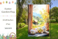 Welcome Garden Flag, Easter Garden Flag, Floral Garden Flag Product Image 1