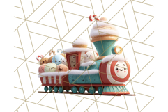 Christmas Train Ride PNG Clipart with Yeti and Elves Product Image 3