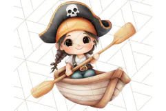 Cartoon Pirate Kids and Animals PNG Clipart for Fun Designs Product Image 3