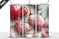 Valentines Love Skinny Tumbler PNG Wrap| Valentines Tumbler Product Image 4