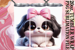 SERENE NIGHTS 20oz TUMBLER WRAP, 3D Dog Product Image 1