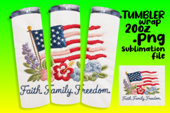 Custom Tumbler Wrap Design , Patriotic Product Image 1