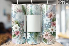 Christmas Watercolor Tumbler Wrap - Christmas PNG Design Product Image 1