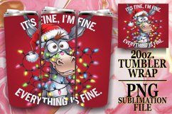 Magical Sublimation 20oz tumbler wrap, Xmas Product Image 1