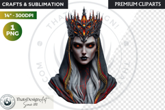Fantasy Ruler Clipart PNG, Fantasy King &amp; Queen Portrait Product Image 1