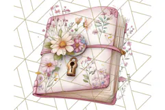 Bookish Fairy PNG Clipart, Whimsical Reading Elements Png Product Image 3