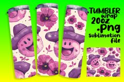 Charming Watercolor Tumbler Wrap PNG 20oz Product Image 1