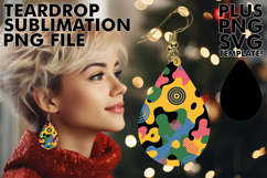 Chic Teardrop Earrings Designs, Funky Pattern Product Image 1