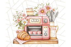 Cottagecore Kitchen Clipart, Vintage Country Floral Kitchen Product Image 3