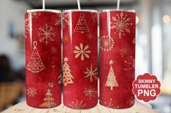 Christmas Red Tumbler | Christmas Tumbler Wrap Product Image 1