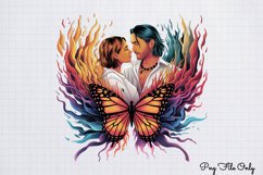 Smoke Butterflies Clipart PNG Product Image 1