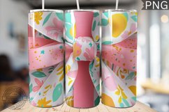 Spring Fling Bow Tumbler Wrap -High Quality 300 Dpi Product Image 1