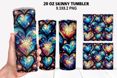 Flower Skinny Tumbler 20oz Wrap Design, Winter Tumbler Wrap Product Image 1