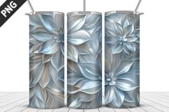3D Flowers Tumbler Wrap | Sublimation Design | Tumble PNG Product Image 4