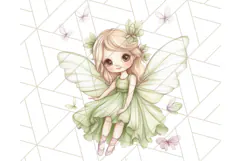 Pastel Fairies and Butterflies PNG, Spring Fantasy Clipart Product Image 3