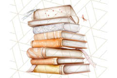 Cozy Book Lover Clipart PNG, Aesthetic Reading Graphics Product Image 3