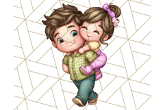 Father&#039;s Day Clipart PNG, Funny Dad Cartoon Clip Art Product Image 3