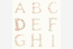 Floral Alphabet PNG Bundle | 26 Watercolor Flower Letters Product Image 6