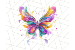 Colorful Butterfly Clipart PNG Clipart, Rainbow Butterfly Product Image 3
