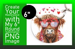 Sweetheart Cow Heart Sublimation Design Product Image 1