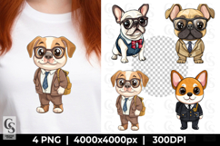 Cute Dog Clipart PNG Product Image 1