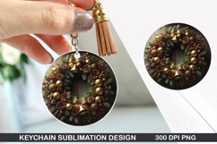 Christmas Keychain Sublimation - Christmas Keychain PNG Product Image 1