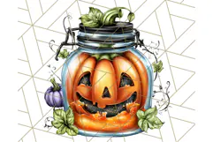 Halloween Monster Clipart PNG, Monsters in Jars, Spooky Png Product Image 3