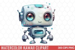 Watercolor Kawaii Clipart Product Image 1