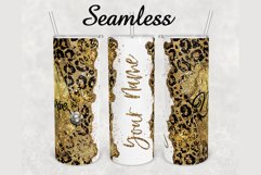 Nurse Leopard Gold Marble 20oz sublimation design tumbler Product Image 1