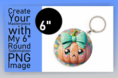 Glamorous Circle Design for Sublimation , Cute Pumpkin Product Image 1