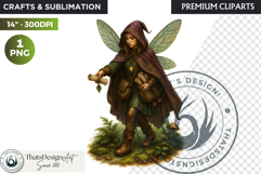 Fantasy clipart Magical Forest Village PNG for scrapbooking Product Image 1