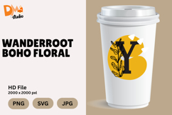 Wanderroot Boho Floral Monogram Product Image 1