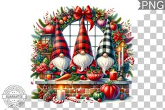 Christmas Gnome Sublimation - Clipart PNG Design Product Image 1